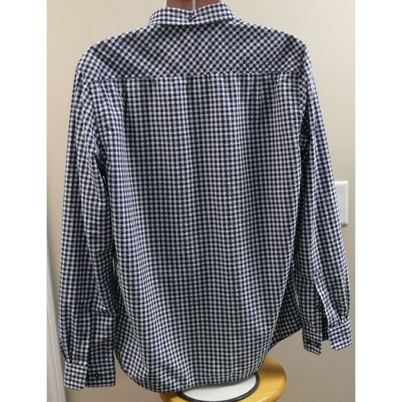 Toad & Co Seersucker Blue Check Insect Shield Long Sleeve Outdoors men LARGE - Picture 5 of 9
